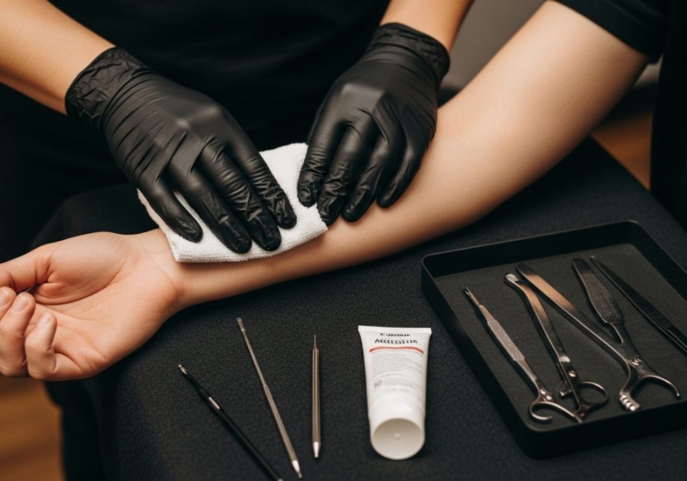 príprava pokožky tetovanie