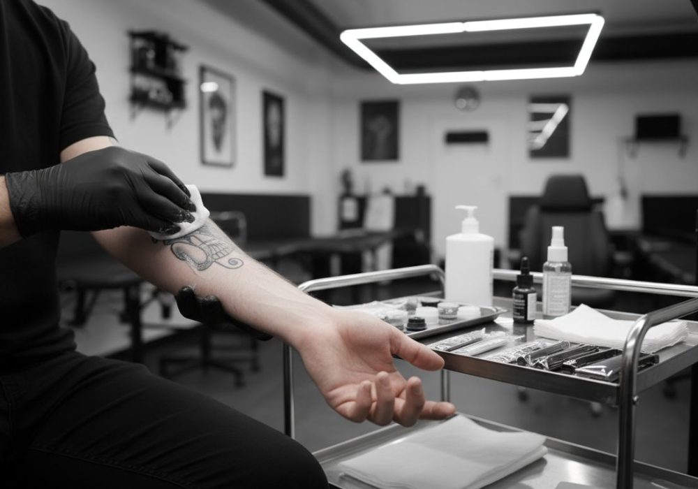 sterilná príprava tetovania