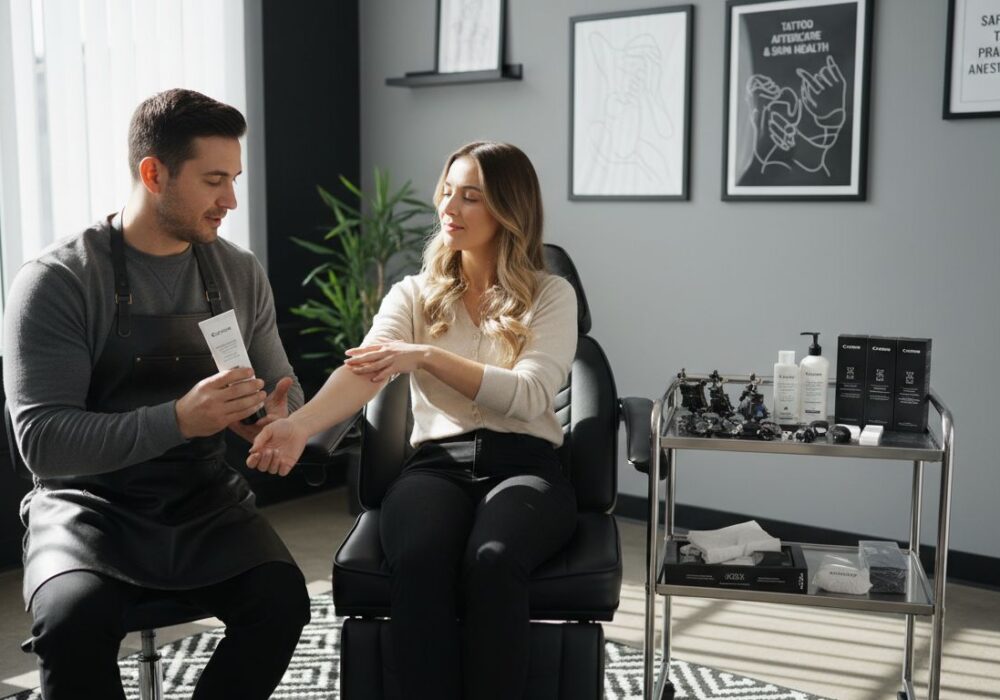 anesthetic cream tattoo studio